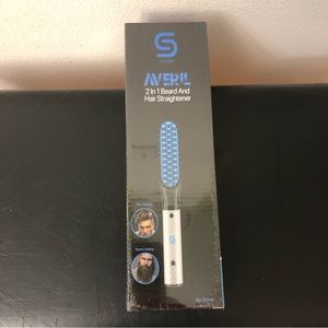 Beard And Hair Straightener Ceramic Tourmaline AVERIL 2 In 1